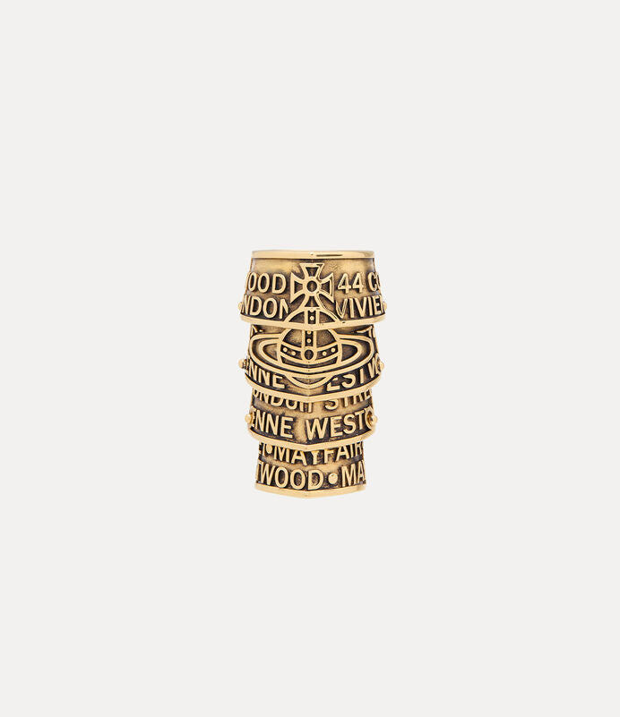 Vivienne Westwood Armour Josephus Ring 純銀盔甲戒指（共2色！）