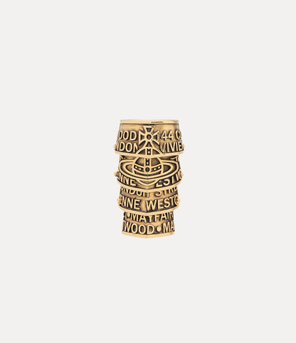 Vivienne Westwood Armour Josephus Ring 純銀盔甲戒指（共2色！）