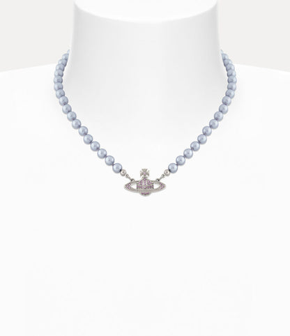 Vivienne Westwood Mini Bas Relief Pearl Choker 經典滿鑽土星珍珠頸鍊（共3色！）