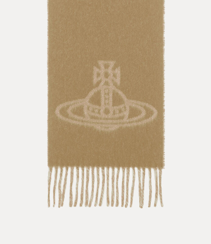 Vivienne Westwood 純羊毛刺繡土星圍巾