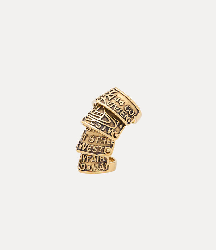 Vivienne Westwood Armour Josephus Ring 純銀盔甲戒指（共2色！）
