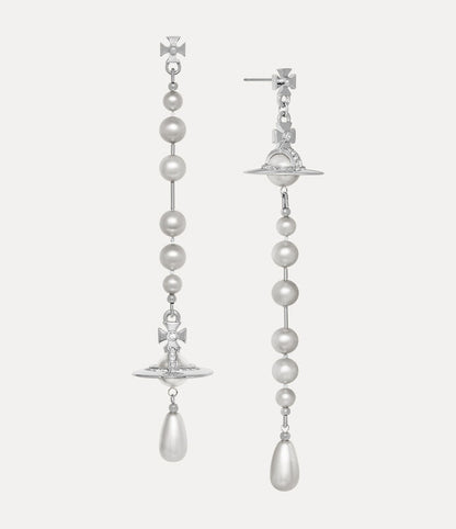 Vivienne Westwood Broken Pearl Drop Earrings 夢幻立體破碎珍珠土星耳環（共4色！）