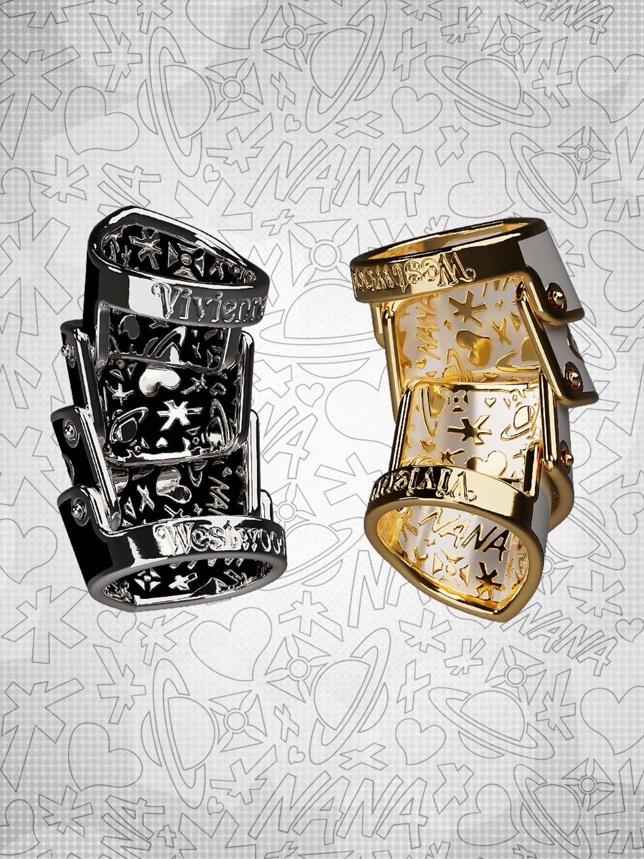 （現貨！）Vivienne Westwood X NANA VWXNANA限量聯名法瑯立體土星項鍊（共2色！）