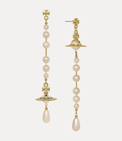 Vivienne Westwood Broken Pearl Drop Earrings 夢幻立體破碎珍珠土星耳環（共4色！）