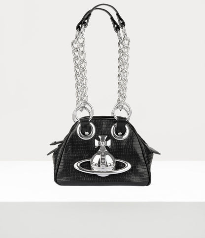 Vivienne Westwood Archive Orb Chain Handbag 迷你鱷魚立體土星保齡球包（共3色！）