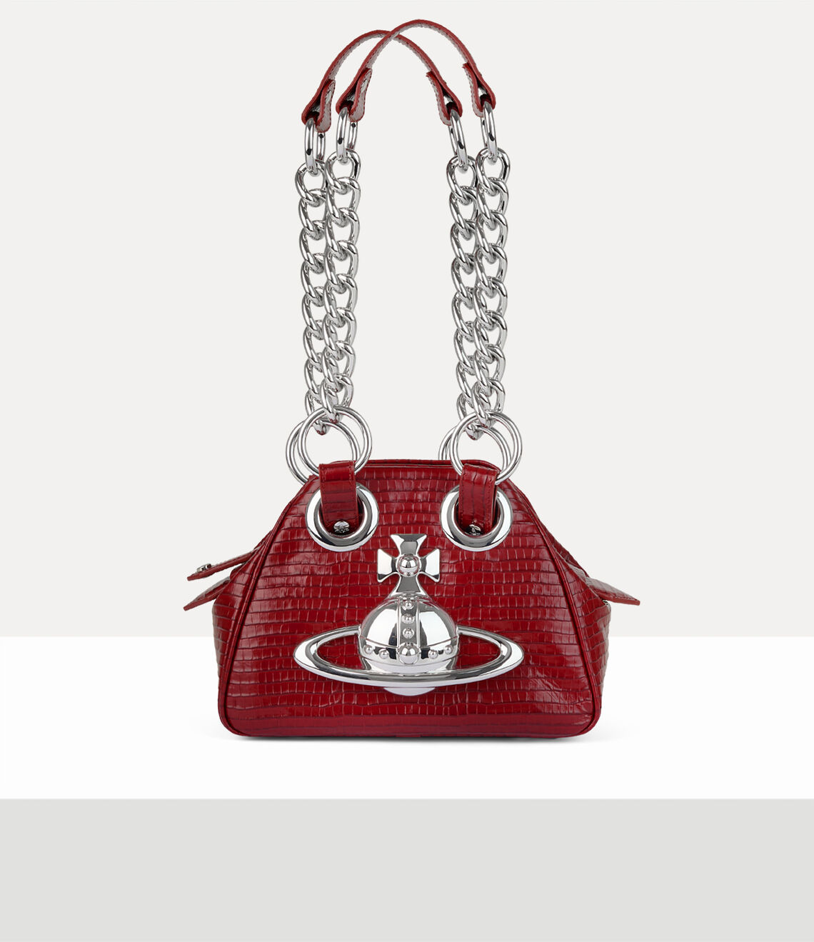 Vivienne Westwood Archive Orb Chain Handbag 迷你鱷魚立體土星保齡球包（共3色！）