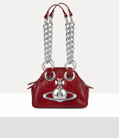 Vivienne Westwood Archive Orb Chain Handbag 迷你鱷魚立體土星保齡球包（共3色！）