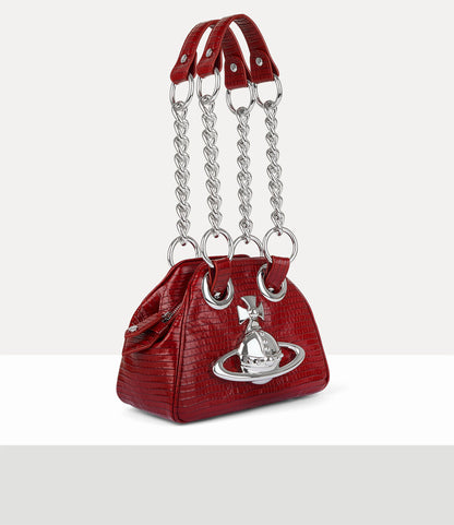 Vivienne Westwood Archive Orb Chain Handbag 迷你鱷魚立體土星保齡球包（共3色！）