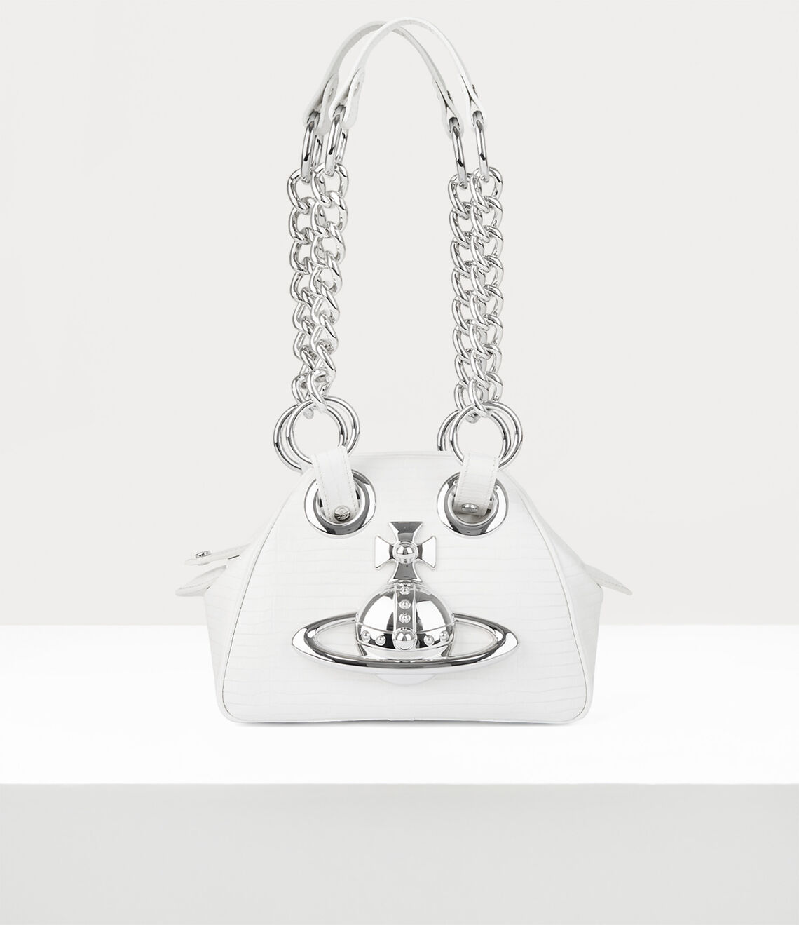 Vivienne Westwood Archive Orb Chain Handbag 迷你鱷魚立體土星保齡球包（共3色！）
