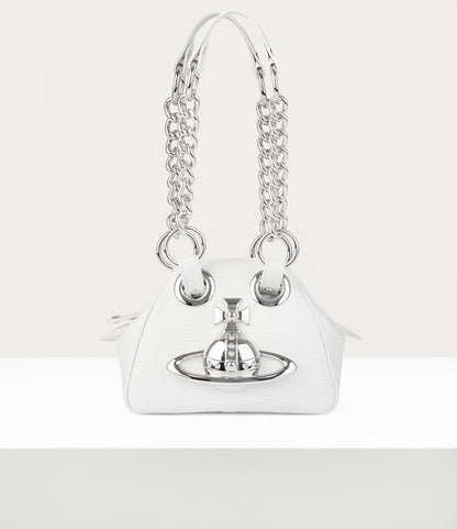 Vivienne Westwood Archive Orb Chain Handbag 迷你鱷魚立體土星保齡球包（共3色！）