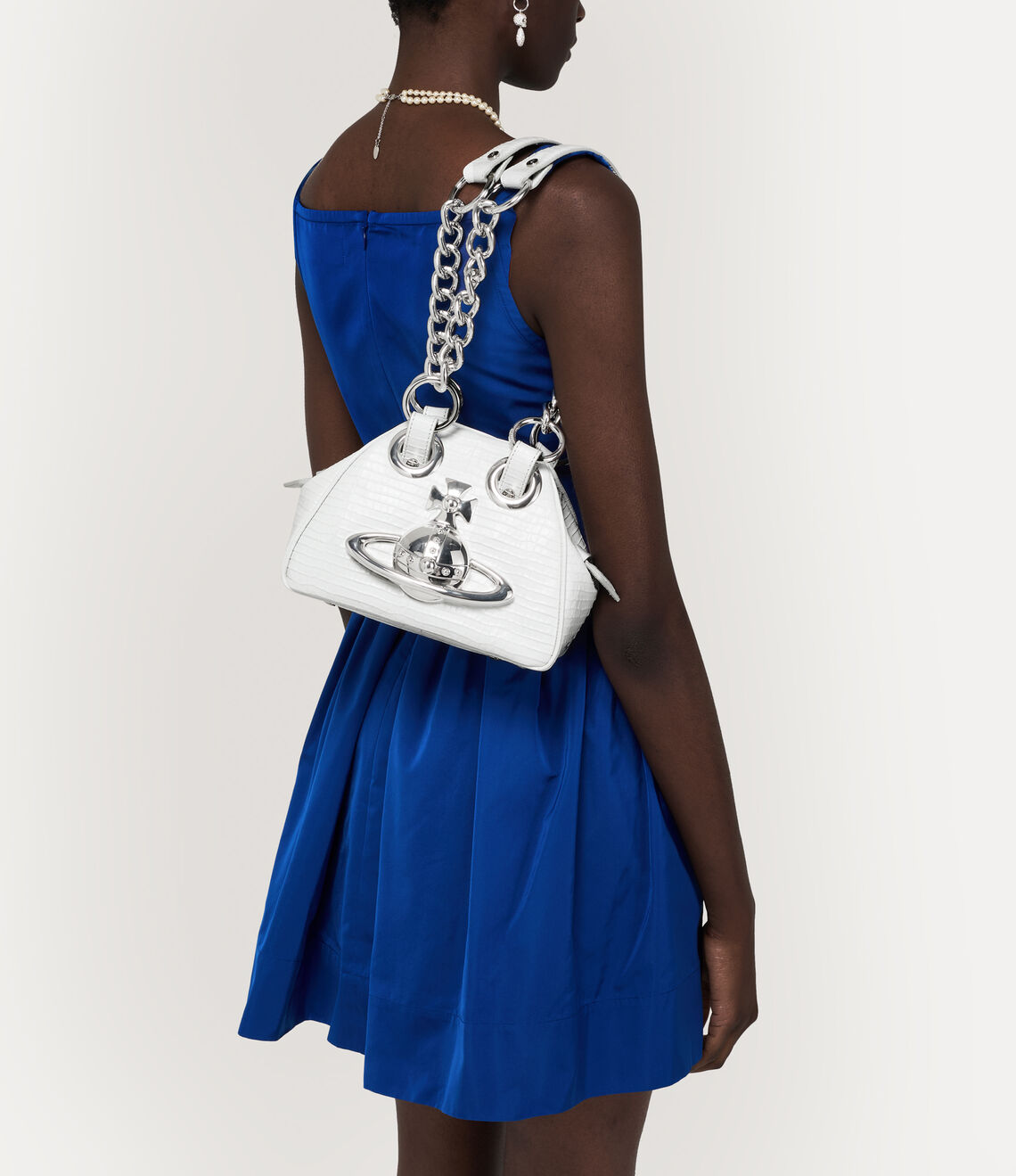 Vivienne Westwood Archive Orb Chain Handbag 迷你鱷魚立體土星保齡球包（共3色！）