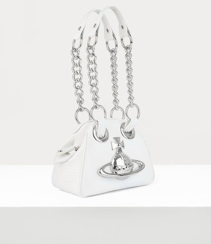 Vivienne Westwood Archive Orb Chain Handbag 迷你鱷魚立體土星保齡球包（共3色！）