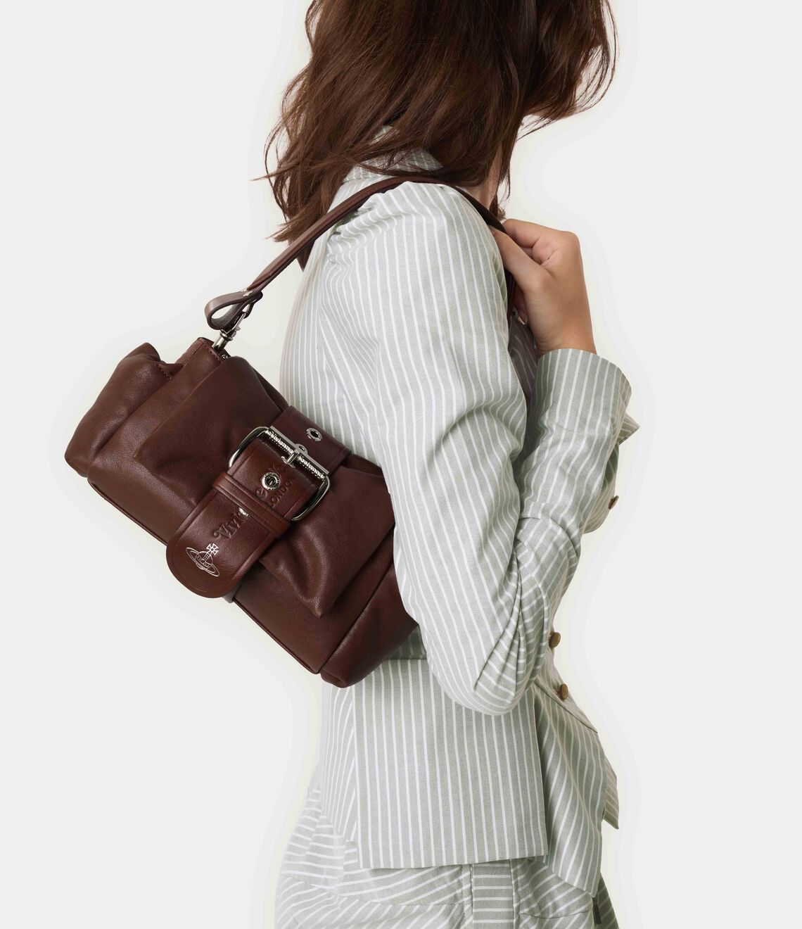 Vivienne Westwood Hazel Treasure Handbag 羊皮土星肩背手提包 (共3色！）