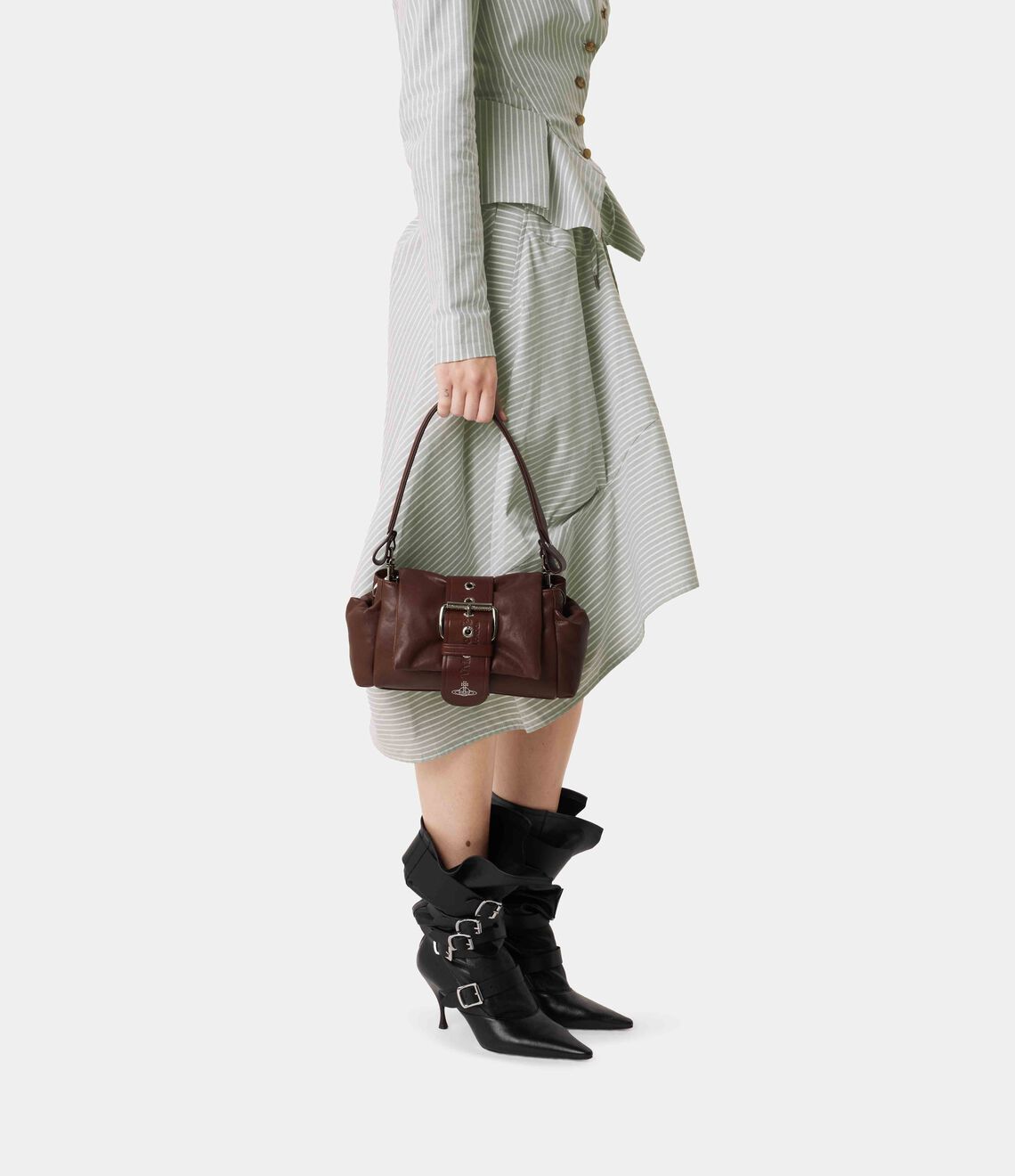 Vivienne Westwood Hazel Treasure Handbag 羊皮土星肩背手提包 (共3色！）