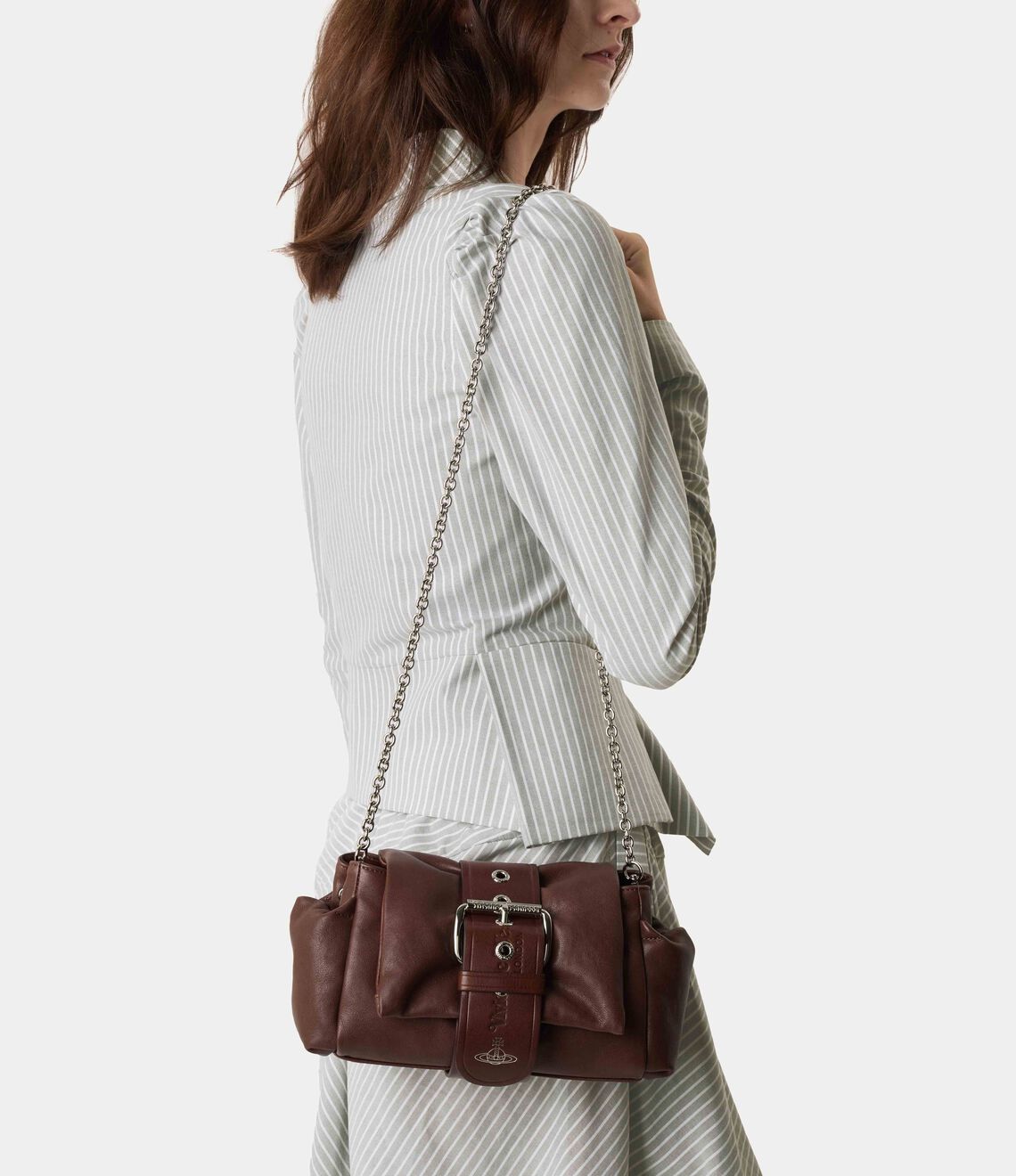Vivienne Westwood Hazel Treasure Handbag 羊皮土星肩背手提包 (共3色！）