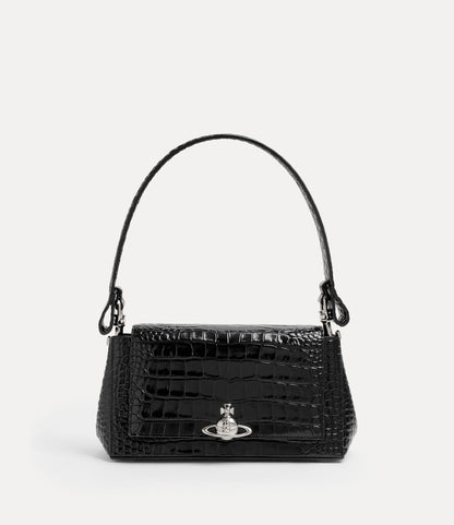 （限時特價！）Vivienne Westwood Hazel Croc Medium Handbag 中號鱷魚立體土星肩背手提包（共3色！）