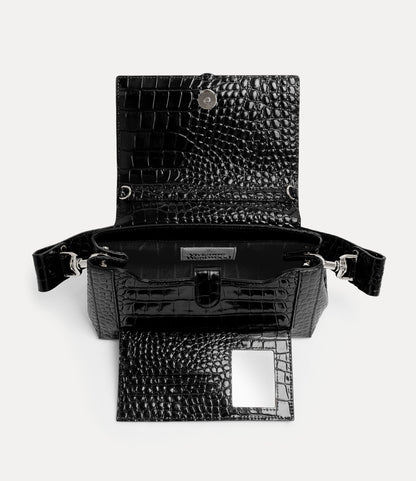 （限時特價！）Vivienne Westwood Hazel Croc Medium Handbag 中號鱷魚立體土星肩背手提包（共3色！）