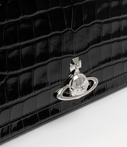 （限時特價！）Vivienne Westwood Hazel Croc Medium Handbag 中號鱷魚立體土星肩背手提包（共3色！）