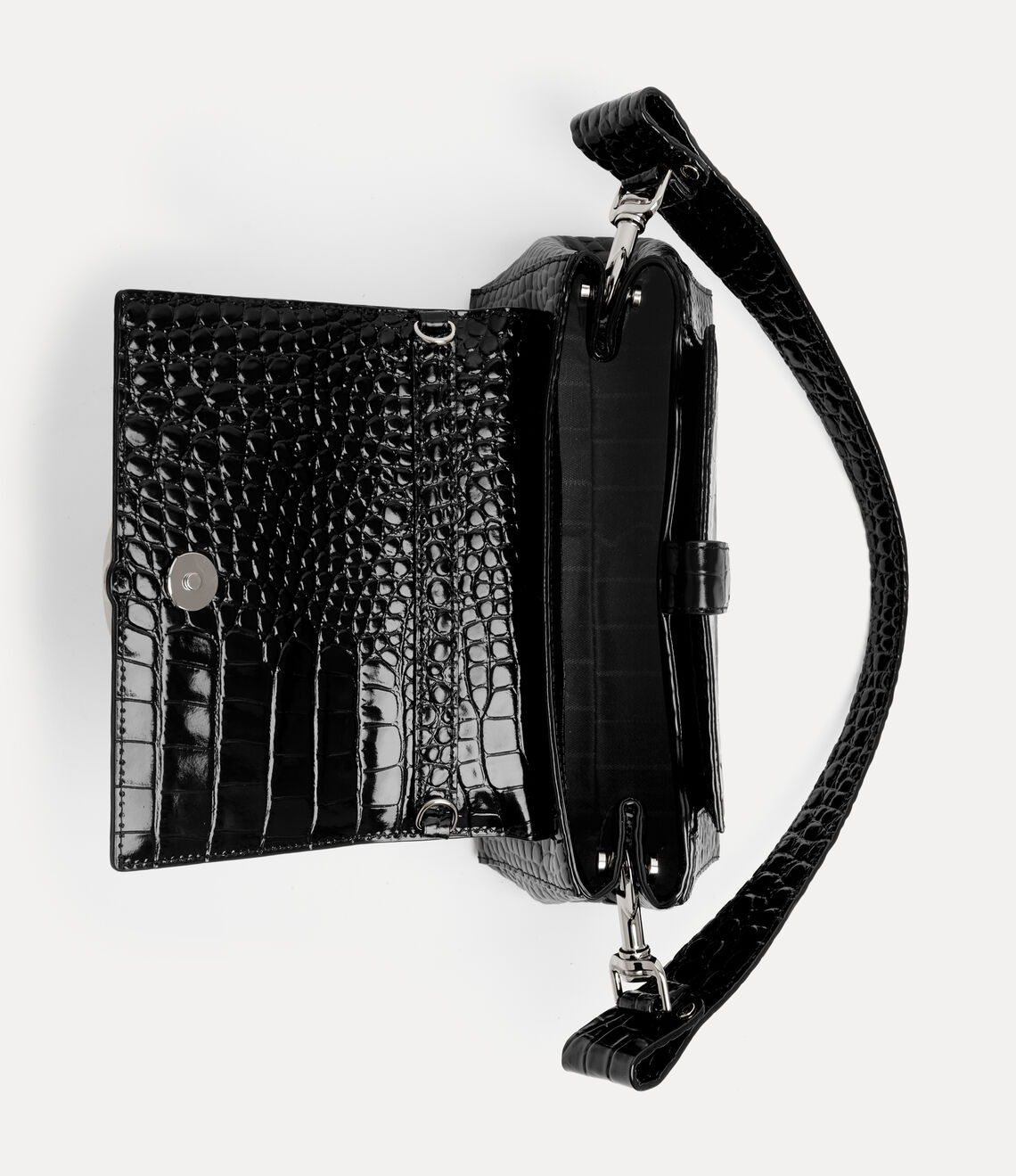 （限時特價！）Vivienne Westwood Hazel Croc Medium Handbag 中號鱷魚立體土星肩背手提包（共3色！）
