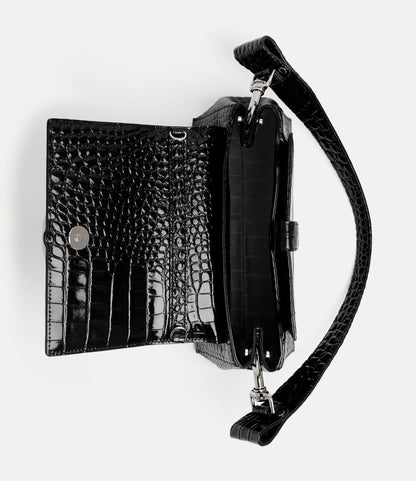 （限時特價！）Vivienne Westwood Hazel Croc Medium Handbag 中號鱷魚立體土星肩背手提包（共3色！）