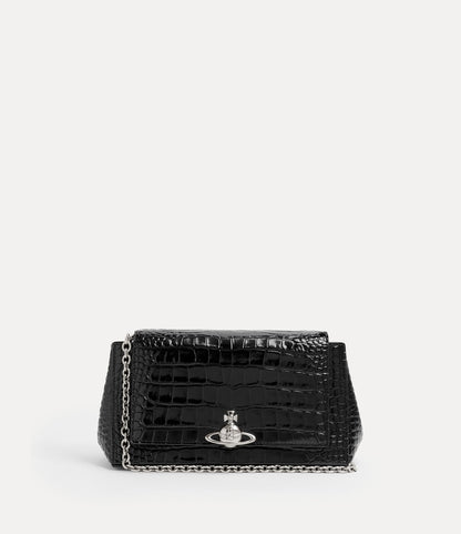 （限時特價！）Vivienne Westwood Hazel Croc Medium Handbag 中號鱷魚立體土星肩背手提包（共3色！）