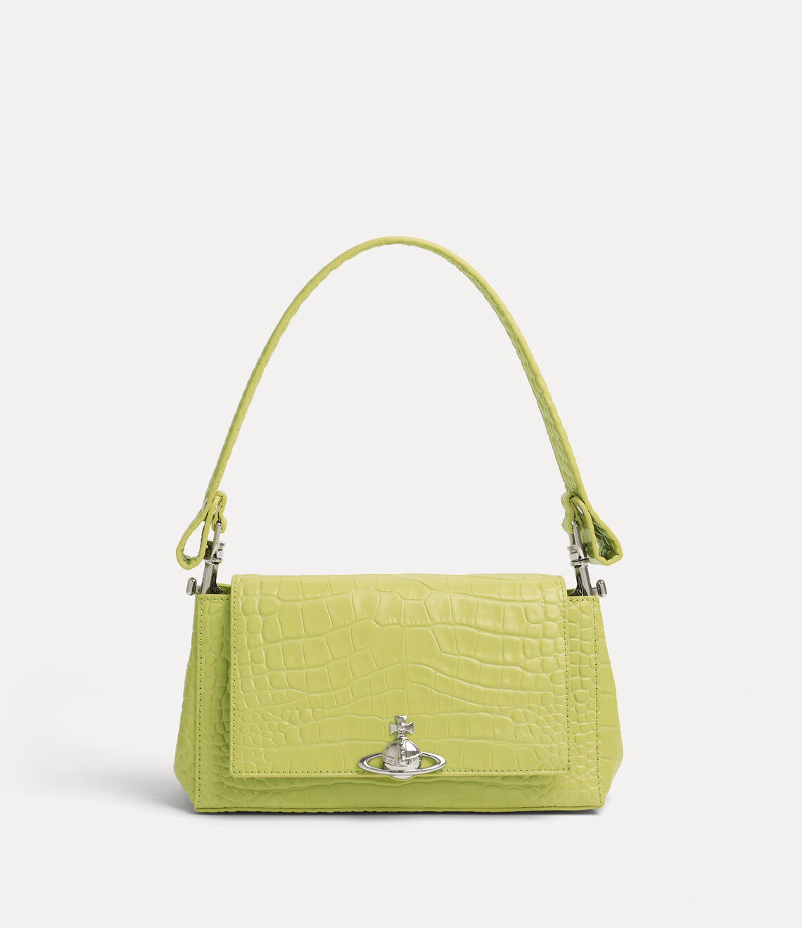 （限時特價！）Vivienne Westwood Hazel Croc Medium Handbag 中號鱷魚立體土星肩背手提包（共3色！）