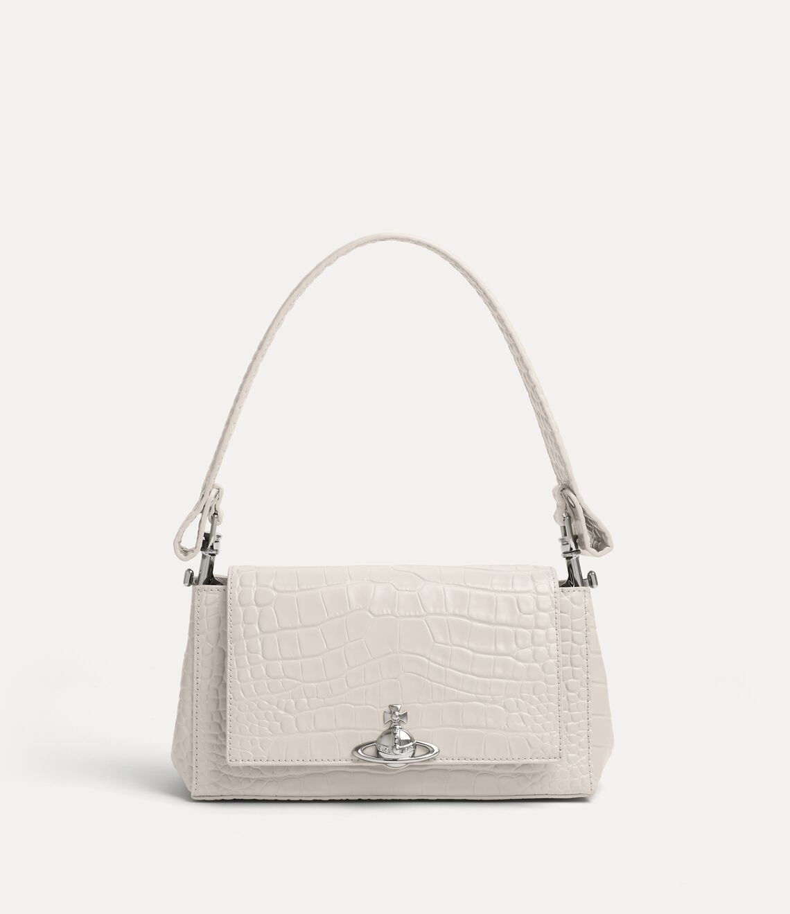 （限時特價！）Vivienne Westwood Hazel Croc Medium Handbag 中號鱷魚立體土星肩背手提包（共3色！）