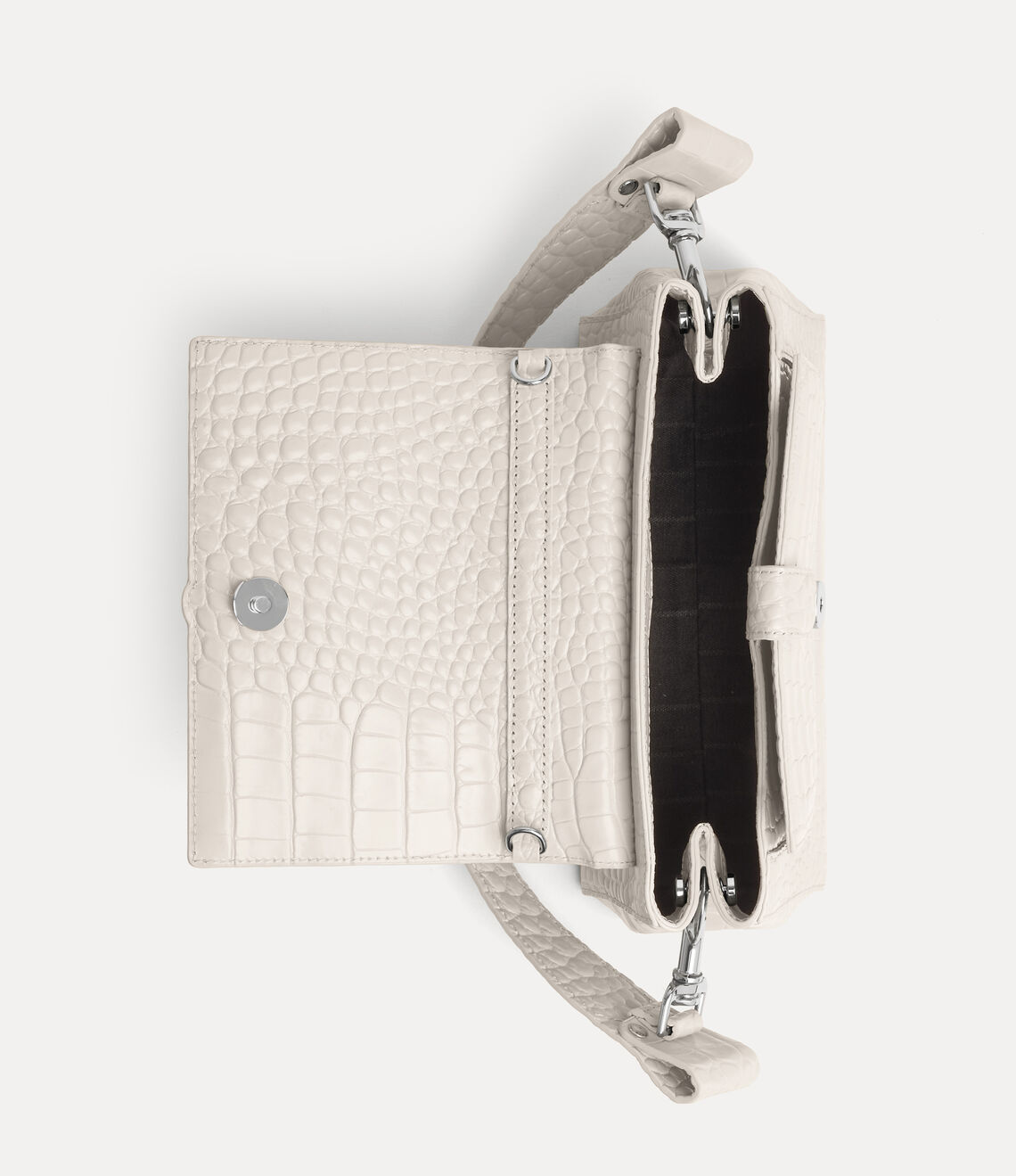 （限時特價！）Vivienne Westwood Hazel Croc Medium Handbag 中號鱷魚立體土星肩背手提包（共3色！）
