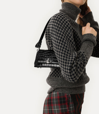 Vivienne Westwood Hazel Croc Small Handbag 小號鱷魚立體土星肩背手提包
