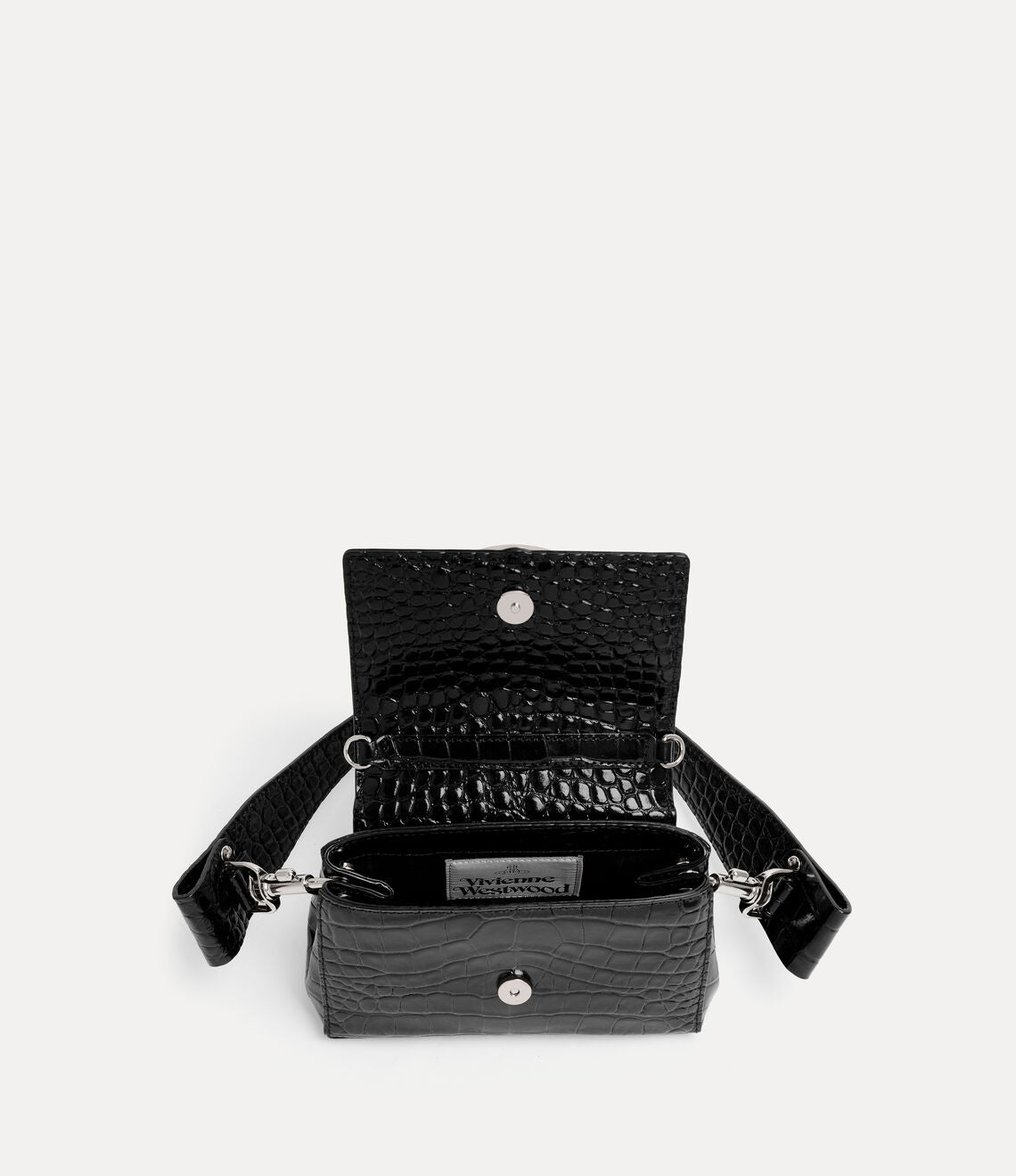 Vivienne Westwood Hazel Croc Small Handbag 小號鱷魚立體土星肩背手提包