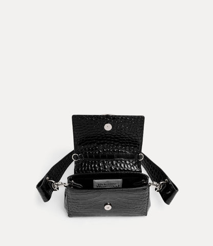Vivienne Westwood Hazel Croc Small Handbag 小號鱷魚立體土星肩背手提包