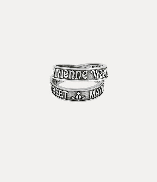 Vivienne Westwood Amos ring 環繞字母戒指（共2色！）