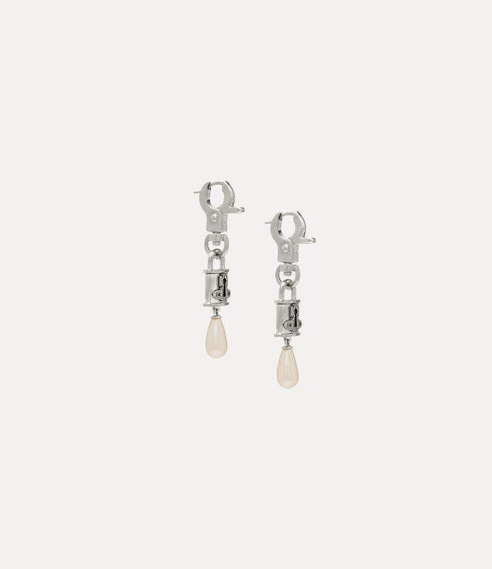 Vivienne Westwood Celestia Small Earrings 鎖頭水滴耳環