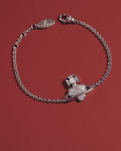 Vivienne Westwood Agnatha Bracelet 情人節限定愛心滿鑽土星手鍊