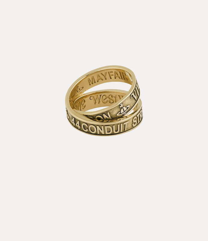 Vivienne Westwood Amos ring 環繞字母戒指（共2色！）