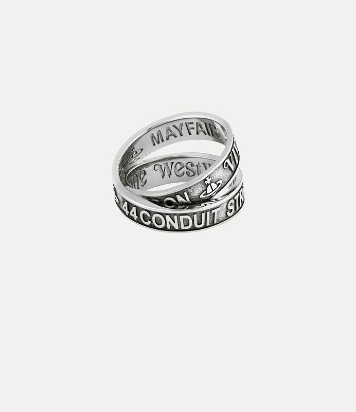Vivienne Westwood Amos ring 環繞字母戒指（共2色！）