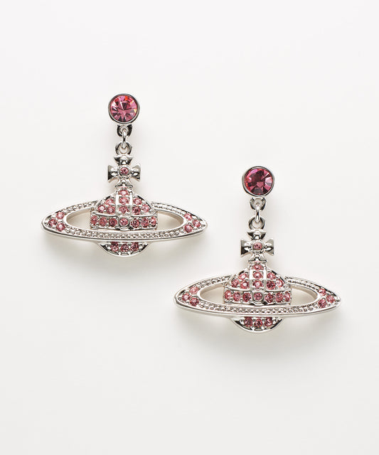 Vivienne Westwood Mini Bas Relief Earrings 經典滿鑽土星垂墜耳環（多色！）