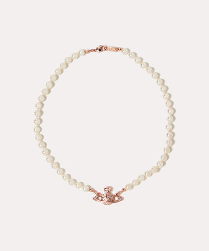 Vivienne Westwood Mini Bas Relief Pearl Choker 經典滿鑽土星珍珠頸鍊（共3色！）