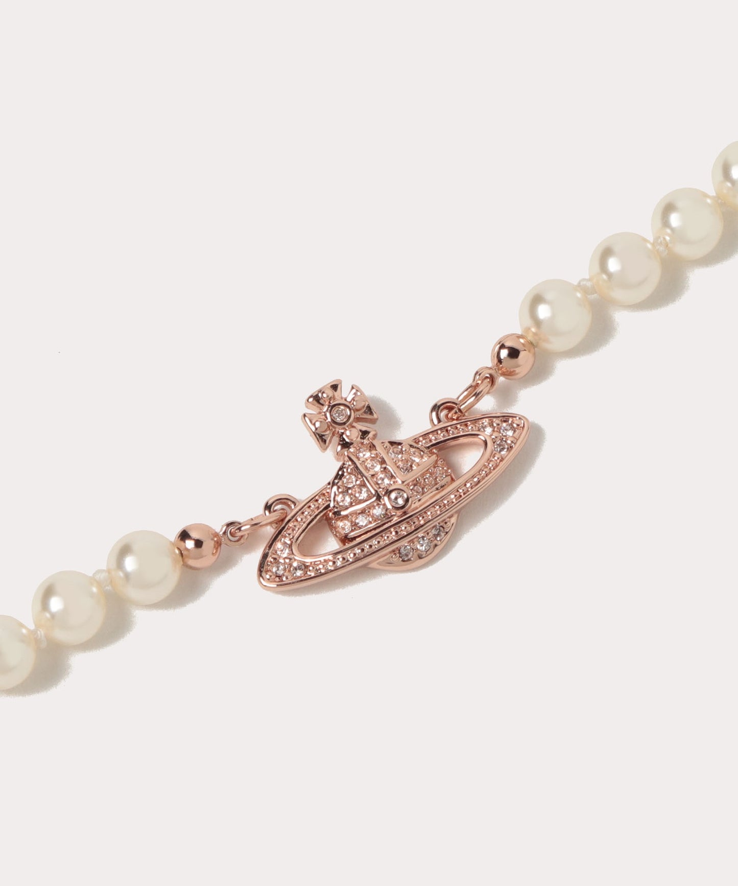 Vivienne Westwood Mini Bas Relief Pearl Choker 經典滿鑽土星珍珠頸鍊（共3色！）