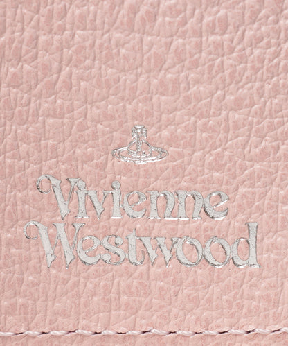 Vivienne Westwood Executive 立體土星雙折拉鍊短夾 限定櫻花粉