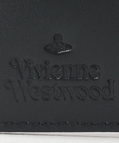 Vivienne Westwood 簡約郵票拉鍊三折短夾 (共2色）