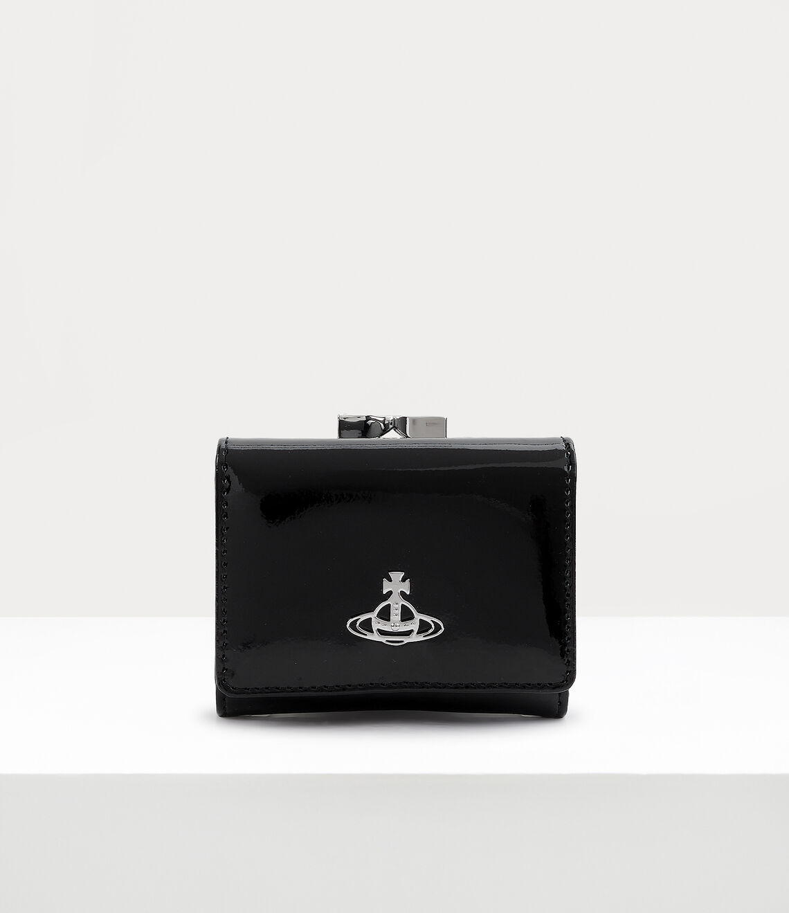 Vivienne Westwood Shiny Patent Wallet 漆皮口金三折短夾（共2色！）