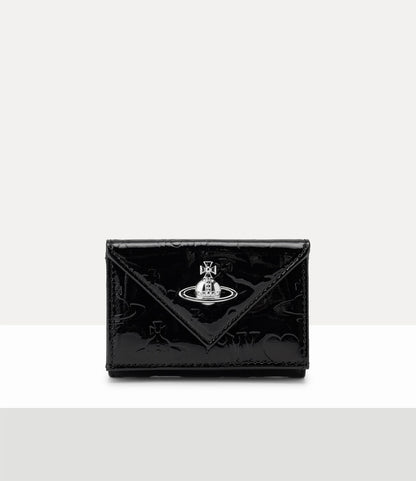 日本限定！Vivienne Westwood Jean Envelope Wallet 立體土星壓紋漆皮三折信封短夾 （共2色！）