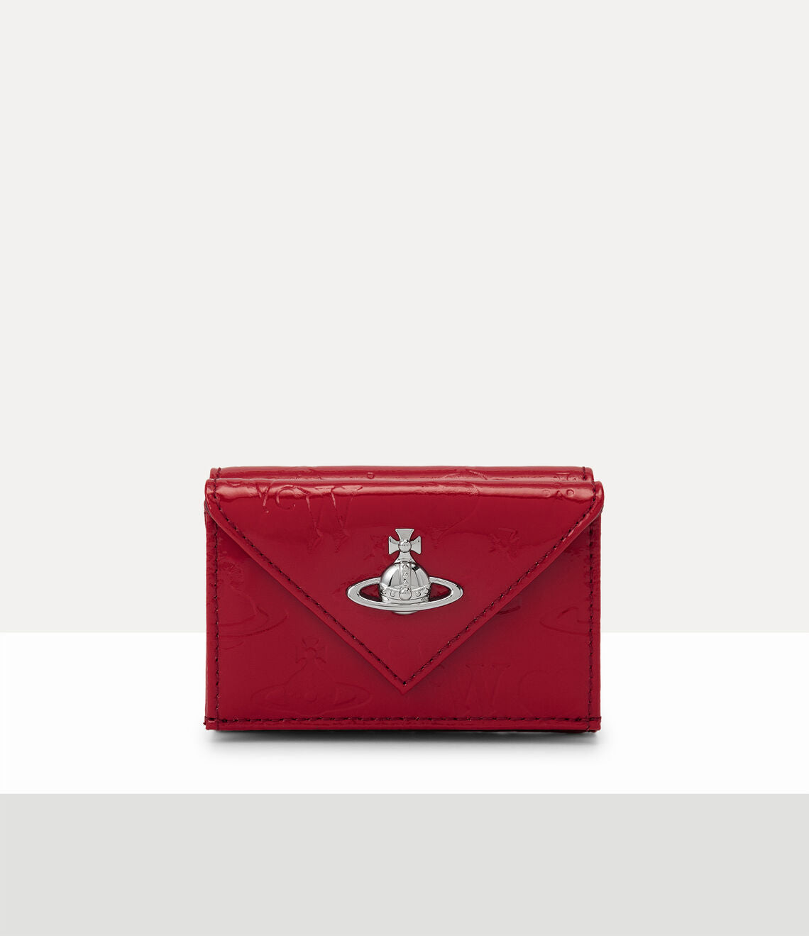 日本限定！Vivienne Westwood Jean Envelope Wallet 立體土星壓紋漆皮三折信封短夾 （共2色！）