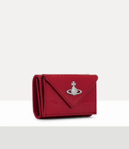 日本限定！Vivienne Westwood Jean Envelope Wallet 立體土星壓紋漆皮三折信封短夾 （共2色！）