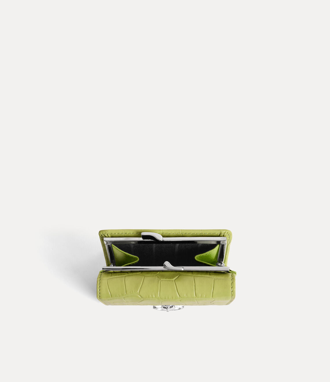 （限時特價！）Vivienne Westwood CROCODILE Frame Wallet 鱷魚紋立體土星三折口金短夾 （共5色！）