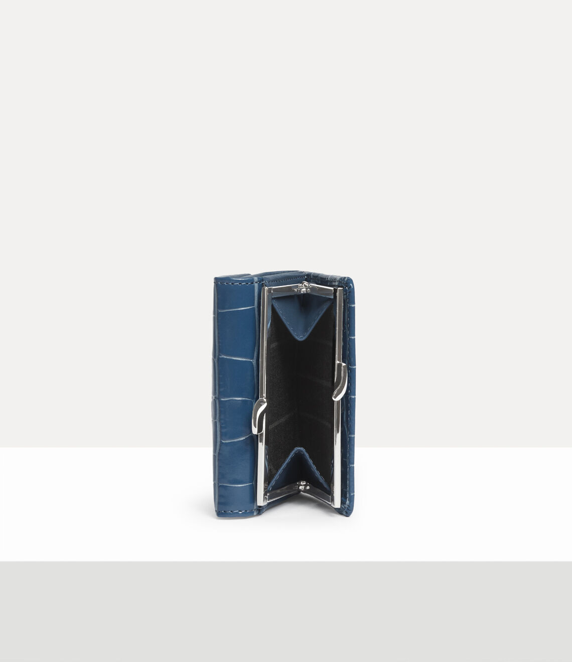 Vivienne Westwood CROCODILE 鱷魚紋立體土星三折口金短夾 （共2色！）