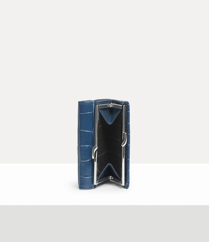 Vivienne Westwood CROCODILE 鱷魚紋立體土星三折口金短夾 （共2色！）