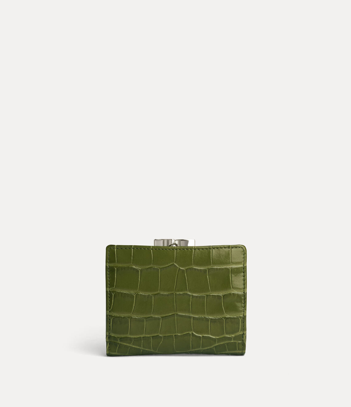 （限時特價！）Vivienne Westwood CROCODILE Frame Wallet 鱷魚紋立體土星三折口金短夾 （共5色！）