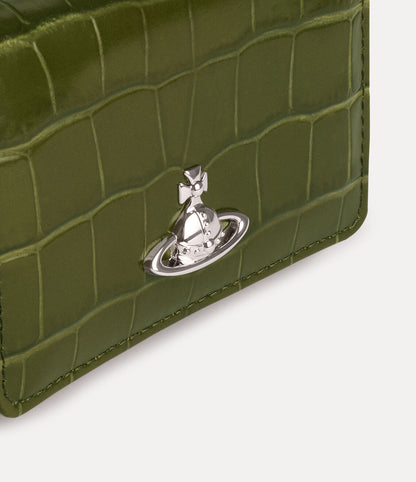 （限時特價！）Vivienne Westwood CROCODILE Frame Wallet 鱷魚紋立體土星三折口金短夾 （共5色！）